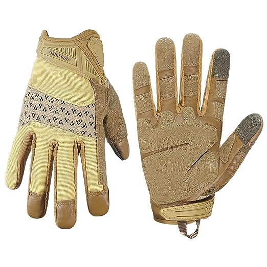 airsoft handschuhe Giamzonp Taktische Handschuhe Airsoft Leder Mechaniker Touchscreen 6241