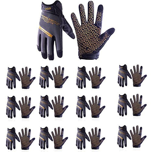 Handlandy Men Women Mechanic Working Gloves Spandex Touch Screen 6035
