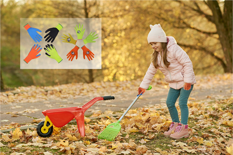 Handlandy Colorful Kid's Grip Gardening Gloves