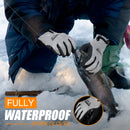 HANDLANDY 12 Pairs Bulk Waterproof Work Gloves for Cold Weather, Insulated Winter Freezer Work Gloves for Men Women 11175