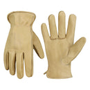 Handlandy Waterproof Cowhide Leather Driver Truck Gloves 12100