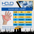 Handlandy Men Work Glove Hi-vis Reflective Synthetic Leather Palm 5805 (6/12 Pairs)