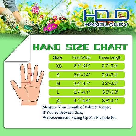 Handlandy 3/5/7/9 Pairs Men Women Gardening Gloves Breath Pigskin Leather Long 5067