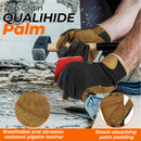 Handlandy Bulk Work Gloves for Men Touch Screen Flexible Breathable Utility Gloves,Padded Knuckles & Palm 5972 (12/24 Pairs)