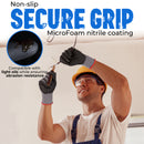 HANDLANDY 6/12/24 Pairs Safety Work Gloves with MicroFoam Nitrile Coated - Breathable Nylon Gloves with Grip for Men & Womem 11178