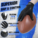 HANDLANDY Youth&Adult Football Gloves, Sticky Receiver Gloves,Super Grip Football Glove Best Gift  S805