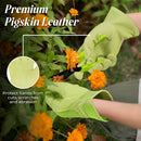 Handlandy Women Gardening Work Gloves Pigskin Comfort Dexterity 5123 5124