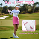 Womens Fingerless Golf Gloves Left Hand,Ladies Half Finger Golf Gloves Breathable Yoga Mesh for Fashion-Conscious Golfers L843