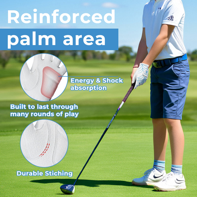 Golf Gloves Kids Junior Toddlers Left Hand Children's Premium Youth Golf Gloves Boys Girls KL823