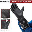HANDLANDY Winter Work Gloves for Men Women, 3M Thinsulate Insulated, Waterproof Thermal Touchscreen Warm Grip Gloves for Cold Weather, Skiing, Snowboarding, Hiking 8040