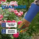 HANDLANDY Long Gardening Gloves for Men Women, Thorn Proof Rose Pruning Leather Gardening Weeding Yard Gauntlet Glove, Best Gardener Gift 5209