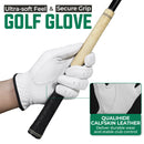 HANDLANDY Golf Gloves for Men Women Left Hand, QUALIHIDE Calfskin Leather Golf Glove L850
