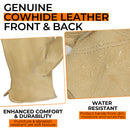 Handlandy Waterproof Cowhide Leather Driver Truck Gloves 12100
