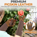 Handlandy Men Women Gardening Gloves Breath Pigskin Leather Long 5067（5/7/9 Pairs）