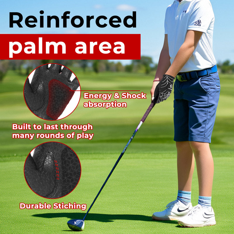 Golf Gloves Kids Junior Toddlers Left Hand Children's Premium Youth Golf Gloves Boys Girls KL823