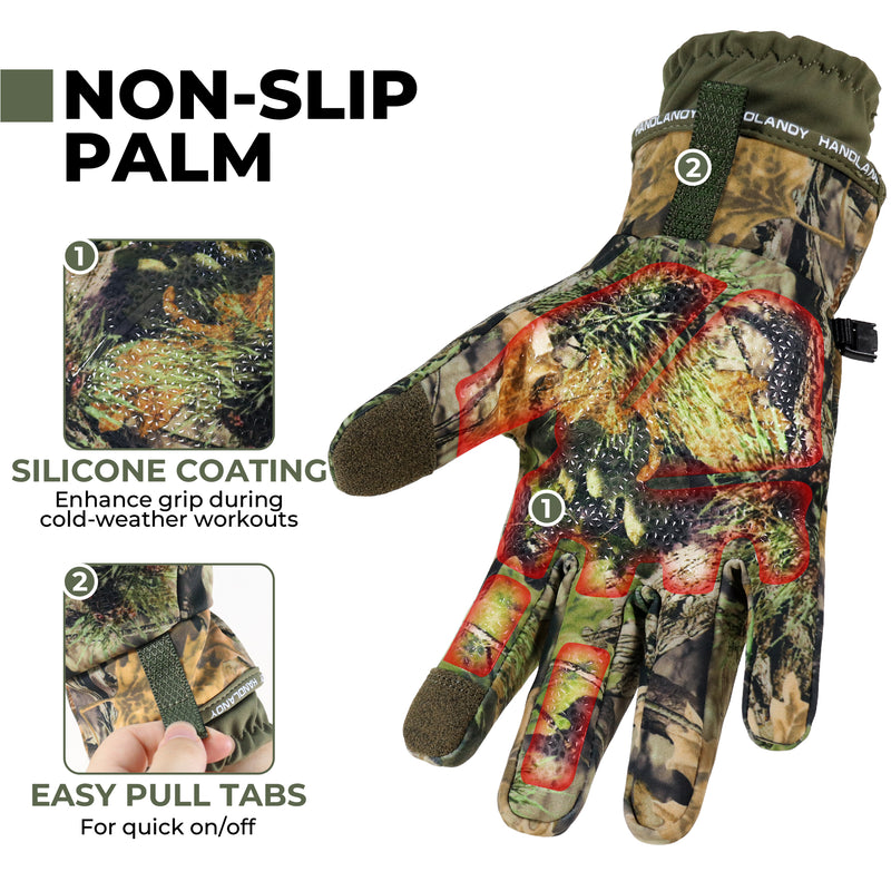 HANDLANDY Winter Gloves for Men & Women, Insulated Waterproof for Cold Weather, Thermal Glove for Cycling, Ski, Riding, Driving, Biking, Running 8042