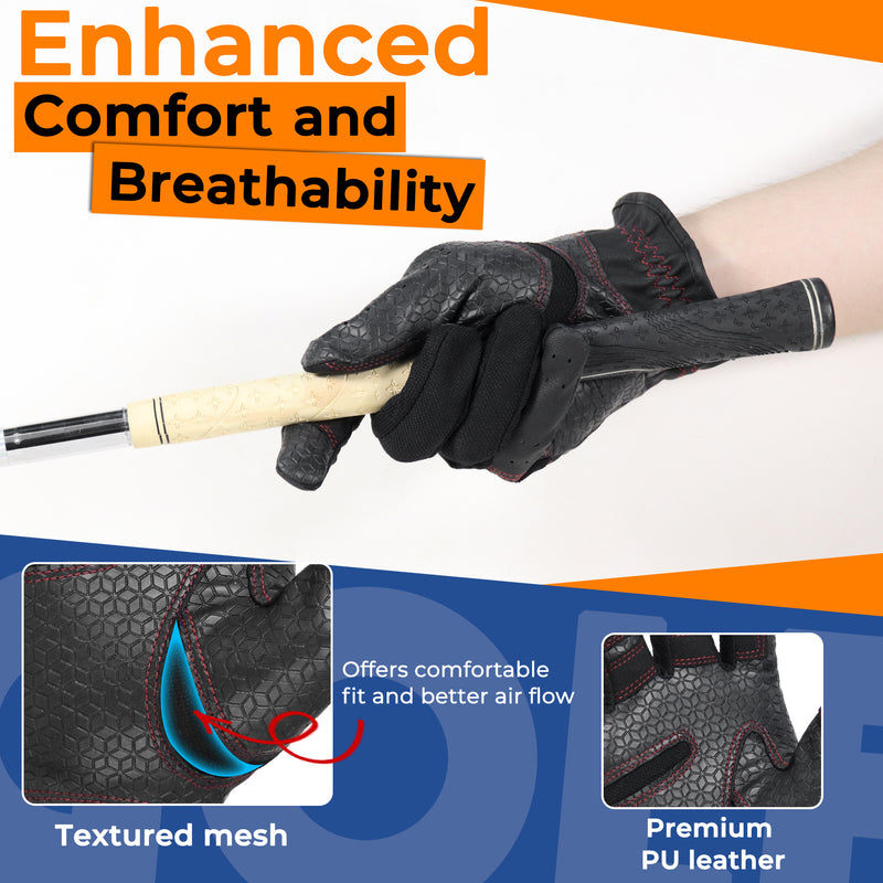 HANDLANDY Youth Golf Glove, Left Hand Kids Golf Gloves for Junior 1112