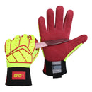 HANDLANDY Heavy Duty Work Gloves for Men, Cut 5 Safety Impact Protection Working Gloves Mechanics Glove with TPR Protection H647