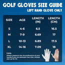 HANDLANDY Golf Gloves for Kids Boys and Girls,  Left Hand, Breathable Comfort Gloves Gift for Youth Toddler Junior S799L