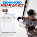 HANDLANDY Baseball Batting Gloves for Men & Women, Breathable Softball Batting Gloves with Long Cuff  S849