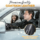 HANDLANDY Genuine Sheepskin Leather Gloves for Men Winter Driving Warm Thermal Wrist Gloves Fleece Lining for Cold Weather 804950