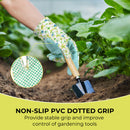 HANDLANDY Womens Gardening Gloves, Ladies Cotton Soft Jersey Garden Gloves with PVC Dots, Floral Yard Work Gloves, Ideal Gardener Gifts 5183
