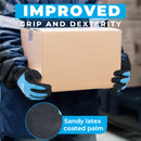 HANDLANDY 12 Pairs Bulk Waterproof Work Gloves for Cold Weather, Insulated Winter Freezer Work Gloves for Men Women 11175