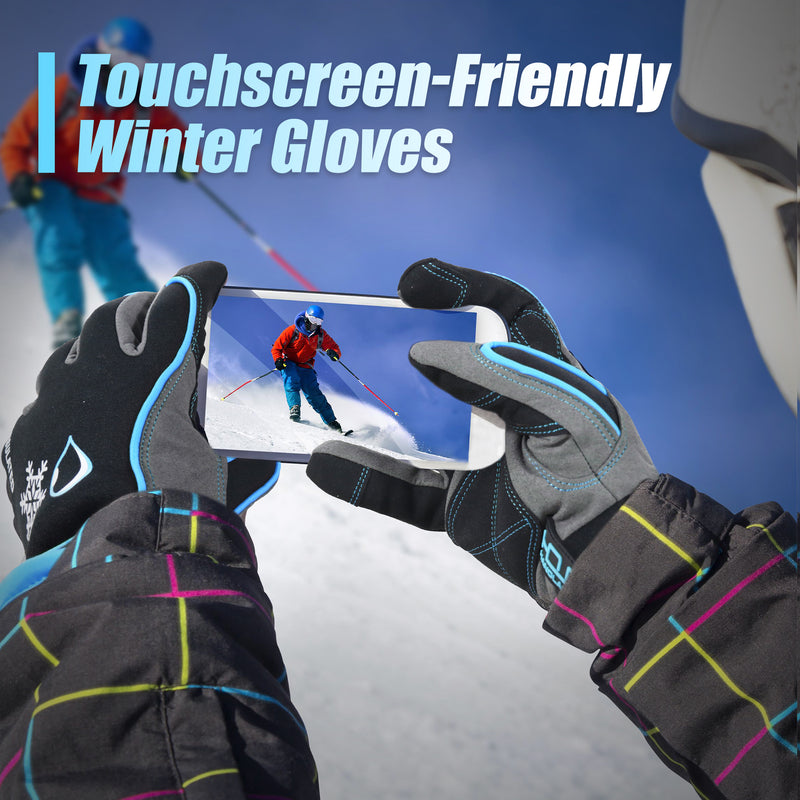 Handlandy Winter Gloves Ski Insulated Waterproof  Windproof Warm 8015