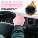 HANDLANDY Winter Running Gloves for Women & Men, Windproof Water-Resistant Thermal Touchscreen Liner Gloves for Cycling, Hiking, Driving, Freezer Work 8035