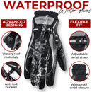 HANDLANDY Winter Work Gloves for Men Women, 3M Thinsulate Insulated, Waterproof Thermal Touchscreen Warm Grip Gloves for Cold Weather, Skiing, Snowboarding, Hiking 8040