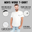 HANDLANDY Work Shirt Mens T-Shirt Cotton Tee C2401