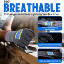 HANDLANDY 6/12/24 Pairs Safety Work Gloves with MicroFoam Nitrile Coated - Breathable Nylon Gloves with Grip for Men & Womem 11178