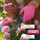 HANDLANDY Gardening Gloves for Women, Breathable Ladies Leather Garden Yard Gloves Best Gift for Gardeners 5219