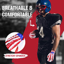 HANDLANDY Youth Football Gloves, High Tack Silicone Grip Kids Flag Receiver Gloves Non Slip Linemens Glove for Kids & Adult S745BG S829