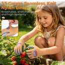HANDLANDY Kids Gardening Gripper Gloves With Foam Nitrile Coated  11186