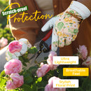 HANDLANDY Gardening Gloves for Women, Breathable Ladies Leather Garden Yard Gloves Best Gift for Gardeners 6298/5191/5216