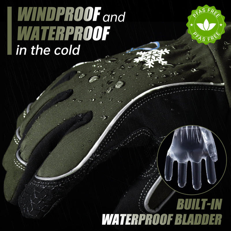 HANDLANDY Thermal Freezer Gloves Waterproof Insulated 8030 8034