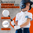 HANDLANDY Baseball Batting Gloves for Adult Youth, Grip Breathable Softball Batting Gloves Fit Men Kids Boys Girls 836