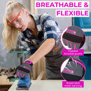 Handlandy Women Work Mechanic Gloves Flexible Breathable Yard 6035VIP