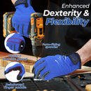 HANDLANDY Mens Work Gloves Touch screen Flexible Breathable 5972