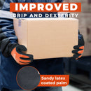 HANDLANDY Waterproof Work Gloves for Cold Weather, Insulated Winter Freezer Work Gloves with Grip for Men Women 11175