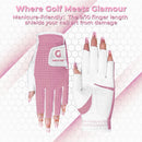 Womens Fingerless Golf Gloves Left Hand,Ladies Half Finger Golf Gloves Breathable Yoga Mesh for Fashion-Conscious Golfers L843