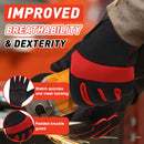 Handlandy Men Work Gloves Reflective Anti Vibration Breathable 5805