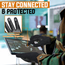 HANDLANDY Tactical Leather Gloves for Men, Cowhide Palm with Knuckle Guard T104