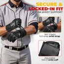 HANDLANDY Baseball Batting Gloves for Men & Women, Breathable Softball Batting Gloves with Long Cuff  S849