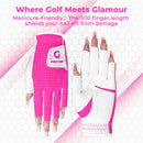 Womens Fingerless Golf Gloves Left Hand,Ladies Half Finger Golf Gloves Breathable Yoga Mesh for Fashion-Conscious Golfers L843