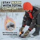 HANDLANDY Cold Winter Weather Fishing Gloves for Men and Women,Fingerless Gloves Convertible Flip Top Mittens 833