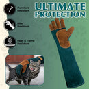 HANDLANDY 24 Inches Animal Handling Gloves Bite-Proof & Scratch-Resistant, Safe Durable Pet Gloves for Dogs, Cats, Falconry 13112