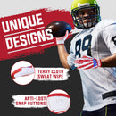 HANDLANDY Youth Football Gloves, High Tack Silicone Grip Kids Flag Receiver Gloves Non Slip Linemens Glove for Kids & Adult S745BG S829