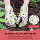 HANDLANDY Womens Gardening Gloves, Ladies Cotton Soft Jersey Garden Gloves with PVC Dots, Floral Yard Work Gloves, Ideal Gardener Gifts 5183